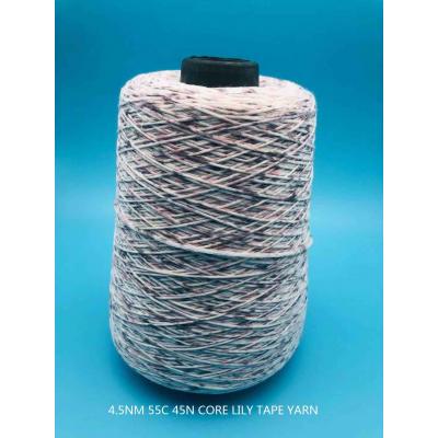 Spray Dyed Print Tape Yarn